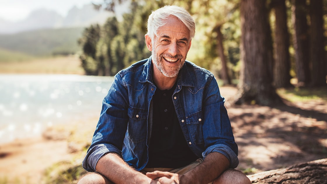 Periodontal Surgery Man by Lake